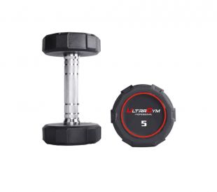 Круглые полиуретановые гантели Ultra Gym. Ряд от 2.5 до 25 кг